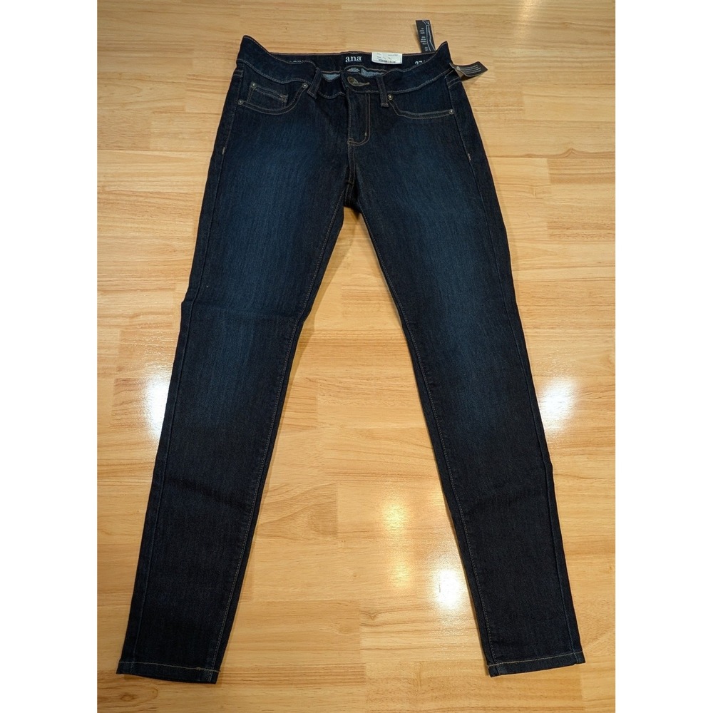 a.n.a A New Approach Women Dark Wash Denim Legging Skinny Jeans Size 27/4 NEW